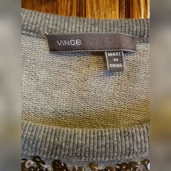 VINCE long sleeve sparkled shirt. - Picture 6 of 6